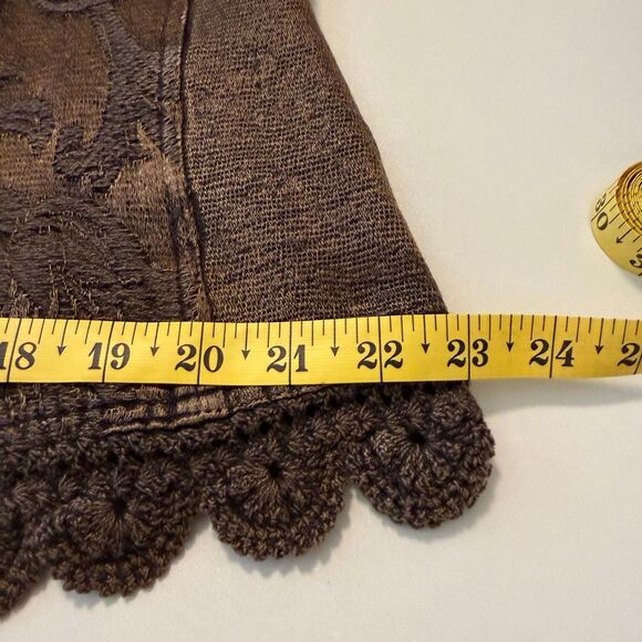 Flashback Jacket Copper Embroidered Sequined Crochet Trim Size XL Western, Goth - Picture 11 of 16